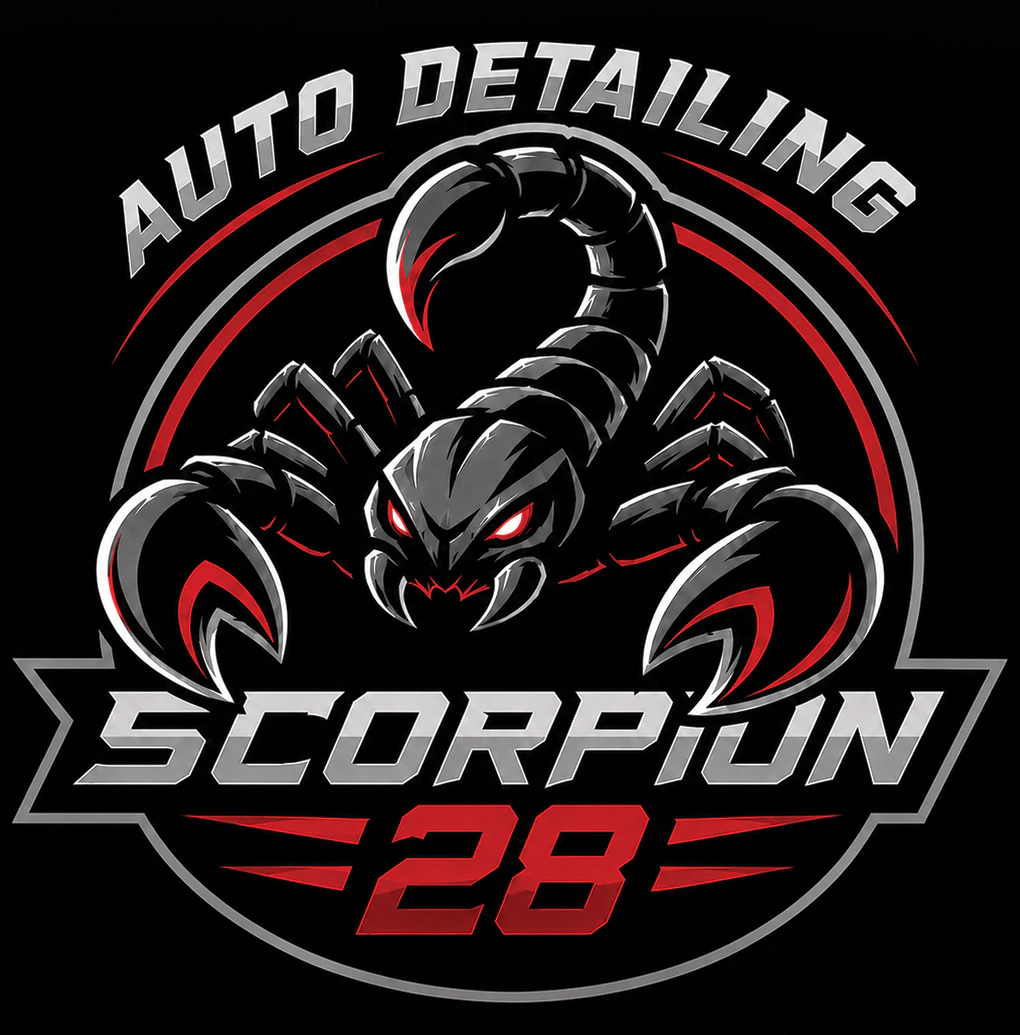 Scorpion 28 Auto Detailing logo artwork